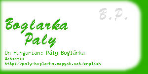 boglarka paly business card