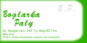 boglarka paly business card